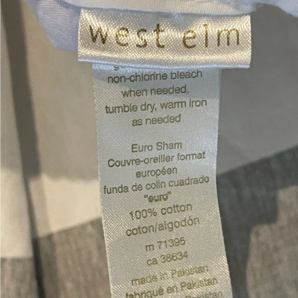 West elm euro sham